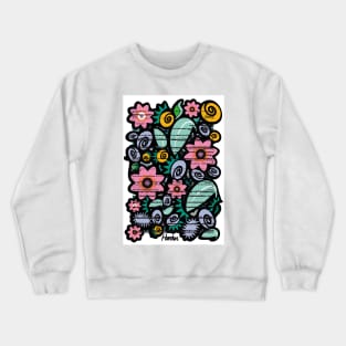 Wall of Flowers Crewneck Sweatshirt